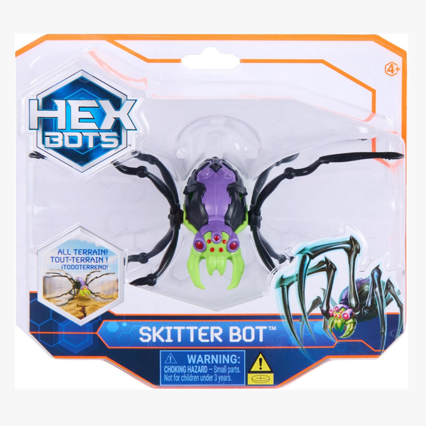 HEX BOTS Skitter Bot Spider, Robotic Kids Toys with Insect-Like Movement