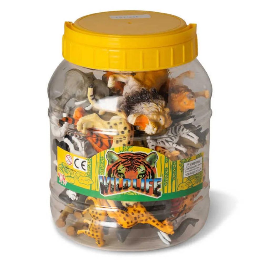 HGL Assorted Wild Animals Jar - 36 pieces