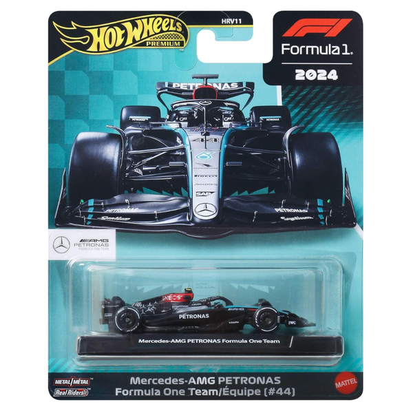 HOT WHEELS PREMIUM Formula 1 2024 Mercedes-AMG Petronas F1 Team #44
