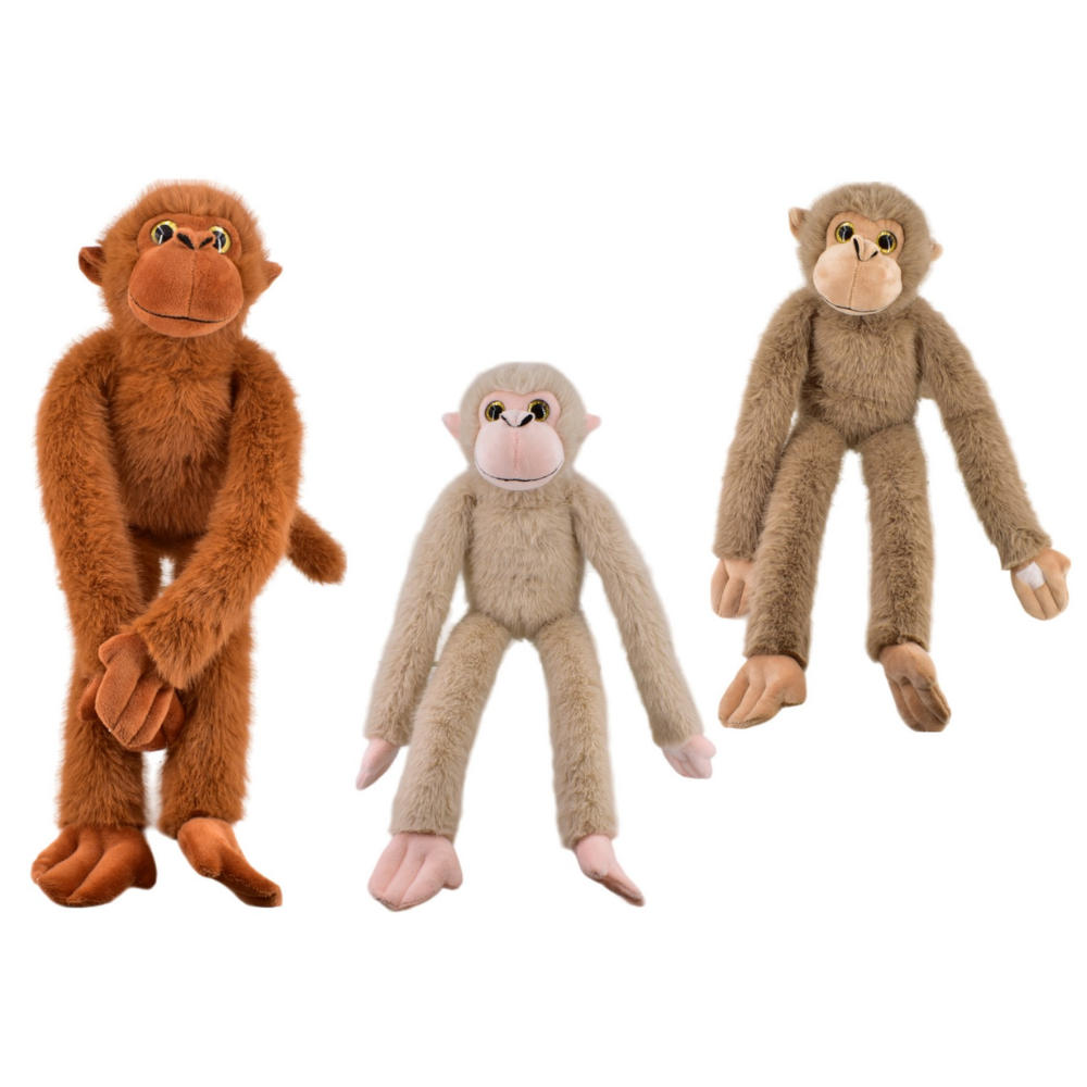 Hanging Monkey Natural Colours 3 Assorted