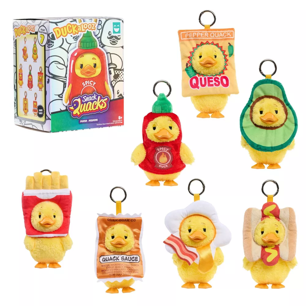 Happy Haul Duckalooz Snack Quack Clip-On Vinyl Plush