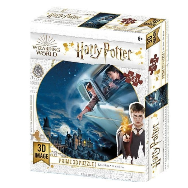 Harry Potter Ford Anglia Over Hogwarts 300 Piece 3D-Look jigsaw puzzle