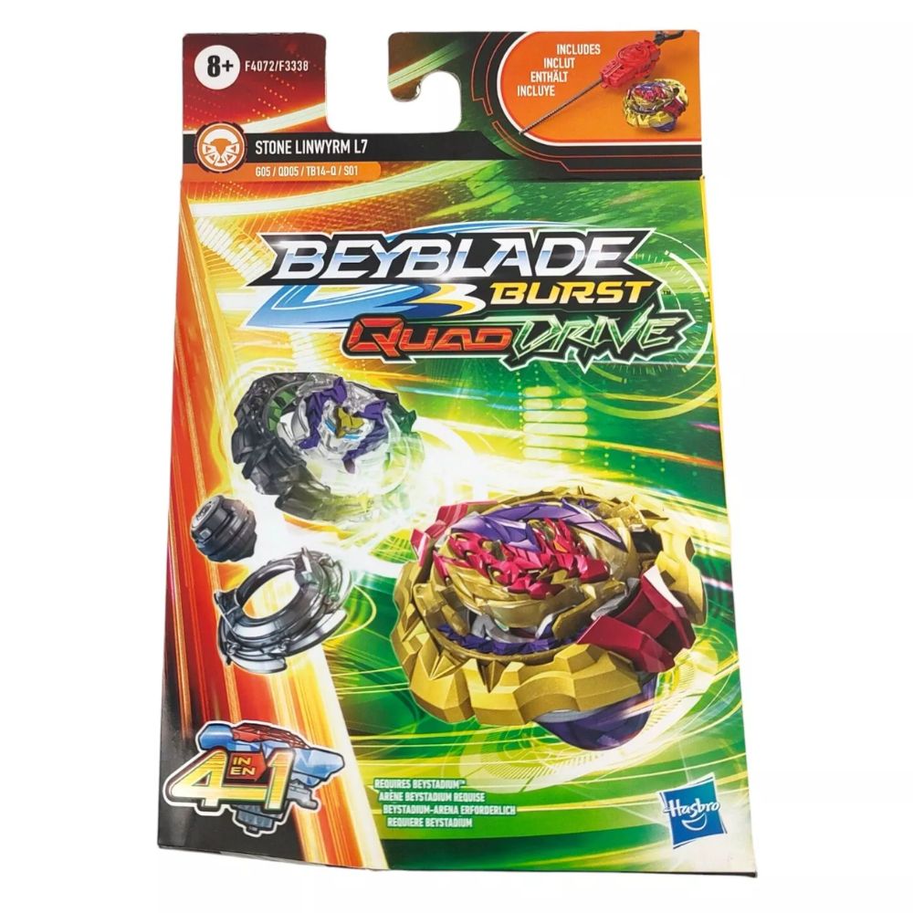 Hasbro F4072 Beyblade Burst Quad Drive Stone Linwyrm L7