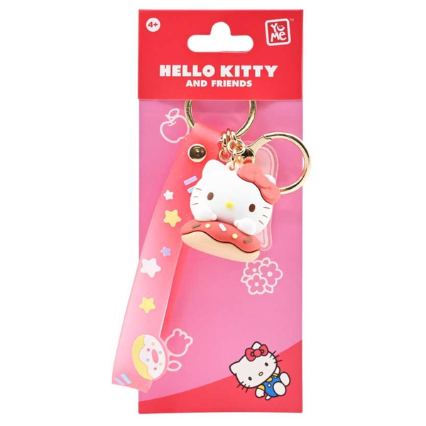Hello Kitty and Friends Donuts Series Keychains with Hand Strap (Randomly supplied)