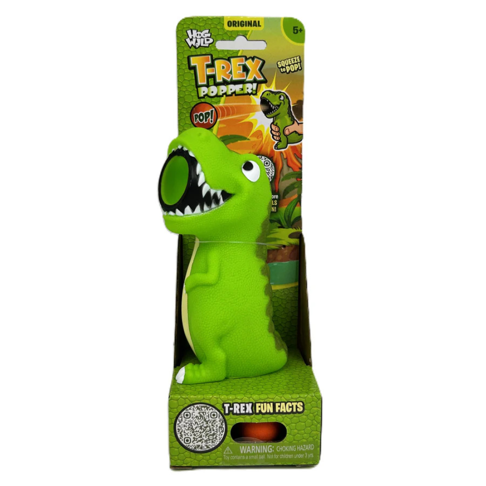 Hog Wild T-Rex Popper Toy