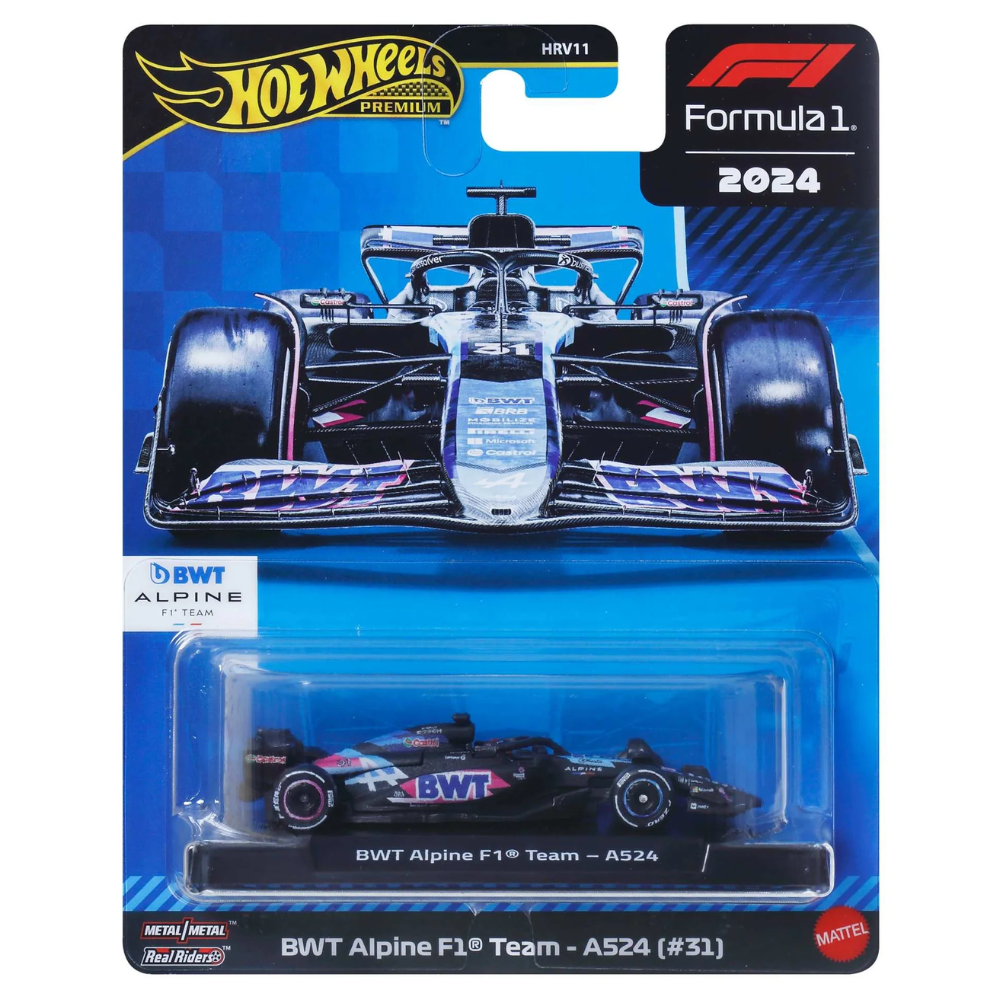 Hot Wheels Premium Die-Cast Race Car F1 BWT Apline A524