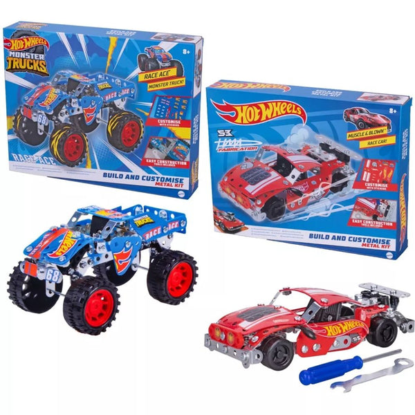 Hot Wheels Monster Trucks Build & Customise Metal Kit