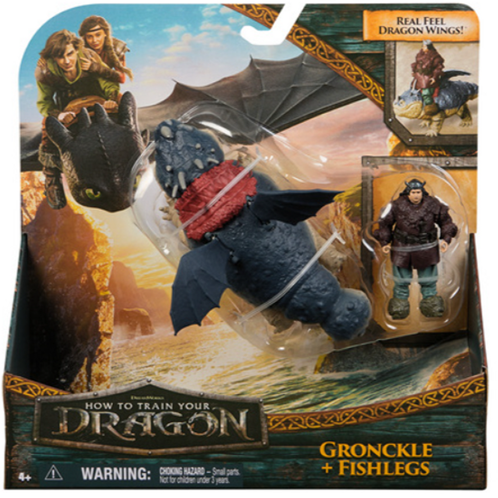 How to Train Your Dragon Gronckle and Fishlegs Figures