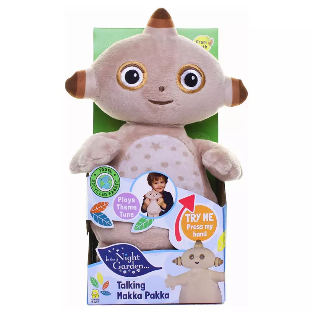 In The Night Garden Makka Pakka Talking Soft Toy