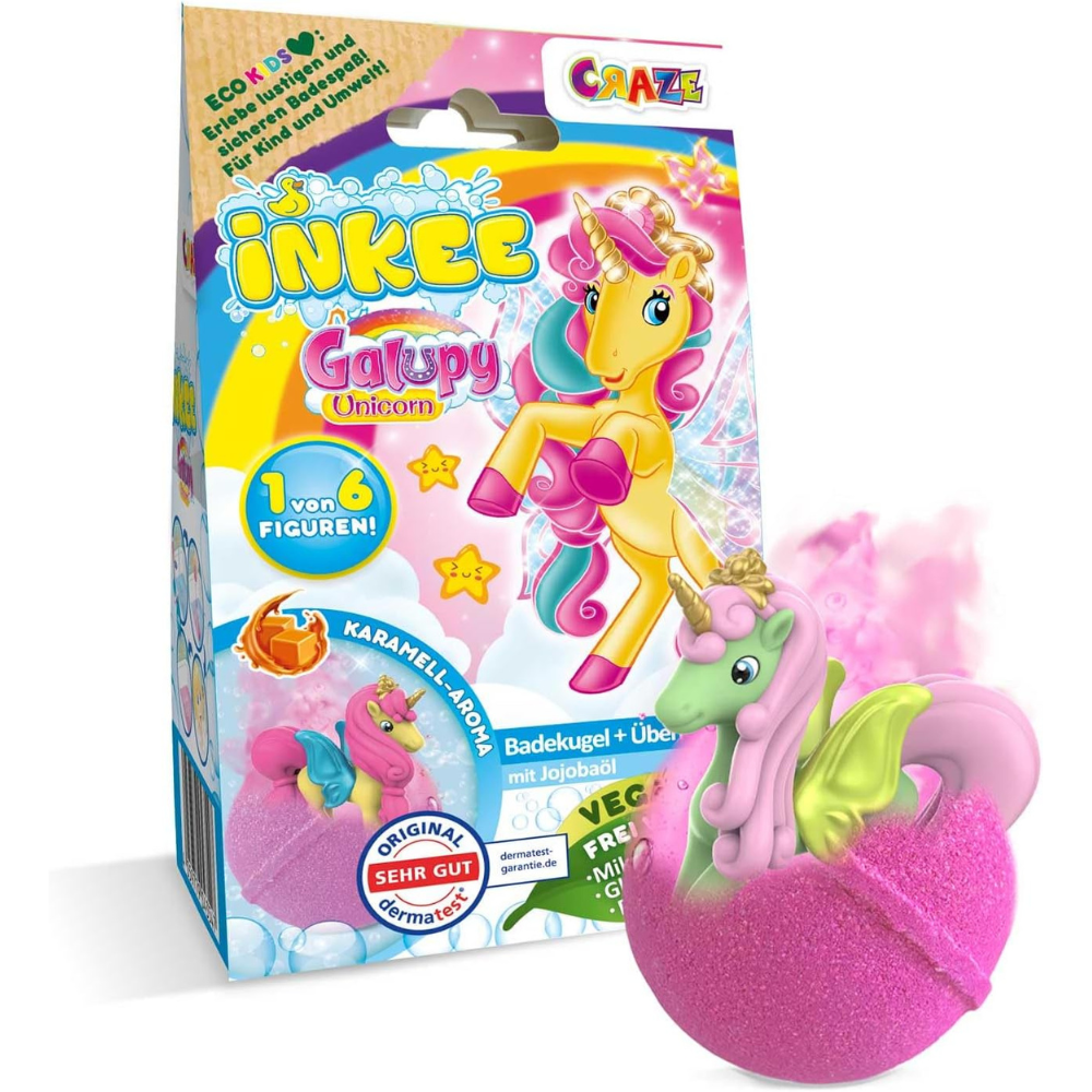 Inkee - Surprise XXL Bath Bomb Rainbow Unicorn