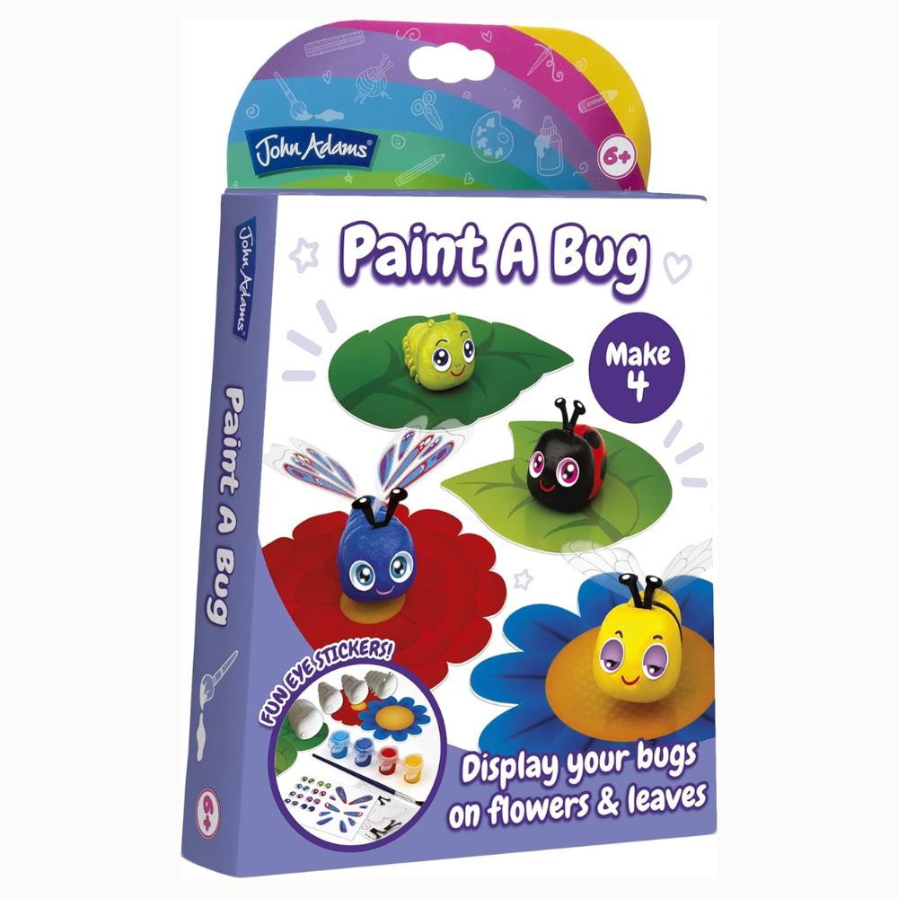 John Adams Paint a Bug Craft Kit: paint & decorate 4 cute bugs