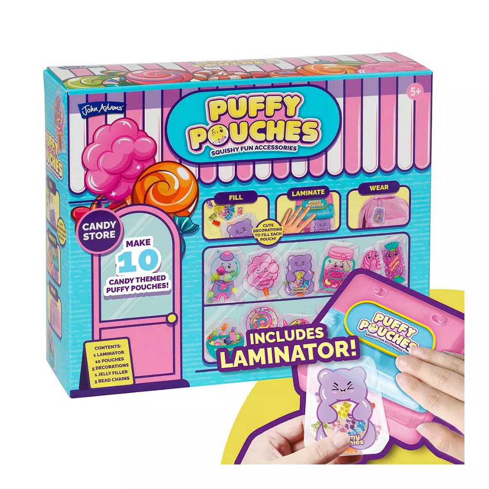 John Adams Puffy Pouches Themed Set - Candy Store