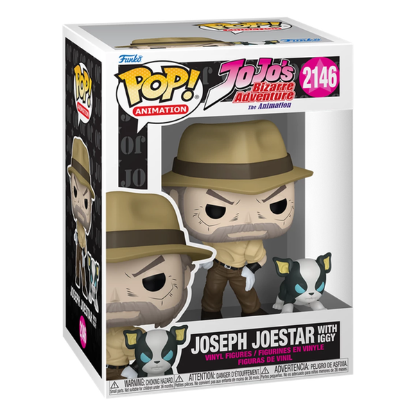 Funko Pop Vinyl Joseph Joestar With Iggy 2146 Jojo's Bizarre Adventure