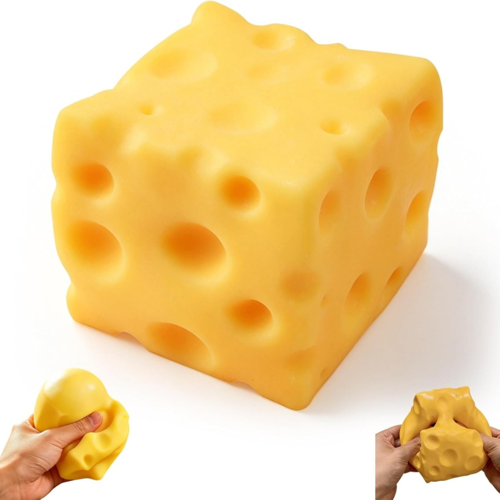 Jumbo Sized Big Cheese Squishy Stress Relief Toy