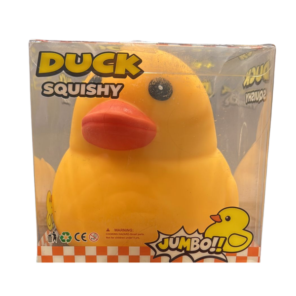 Jumbo Duck Squishy Toy – 14cm Soft & Squeezable Stress Relief Toy