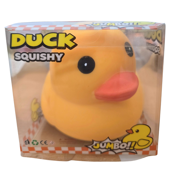 Jumbo Duck Squishy Toy – 14cm Soft & Squeezable Stress Relief Toy