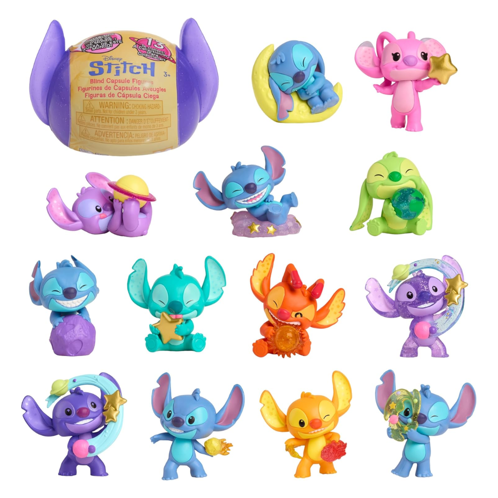 Just Play Disney Stitch Outta This World 2" Mini Collectible Character Capsule