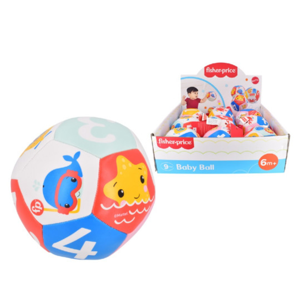 Fisher Price Animal And Number Themed 12.5Cm Baby Ball