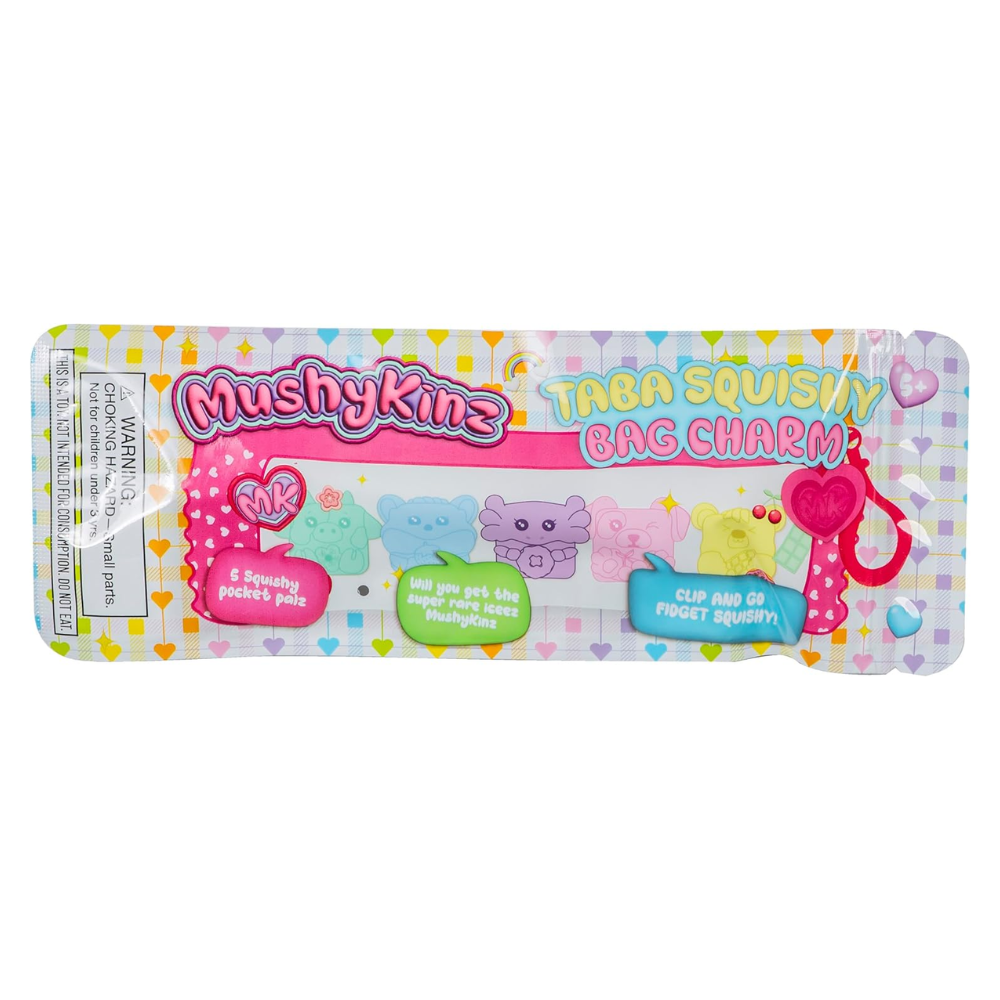 Keychain Bag Charm, 5 Piece Mini Taba Squishies, Styles Vary