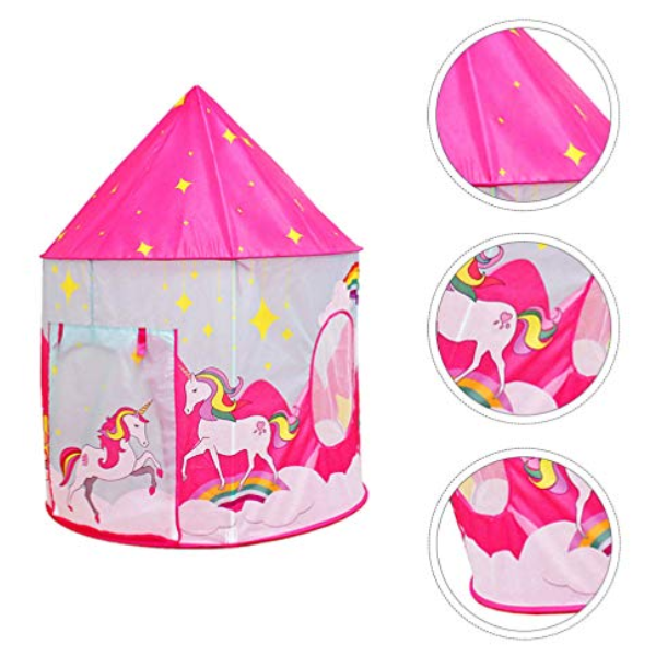 Kids Unicorn Play Tent House For Girls | Pink