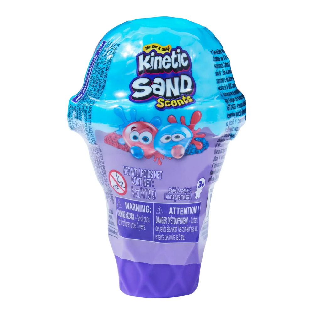 Kinetic Sand Scents, 4oz Ice Cream Cone Container Blue