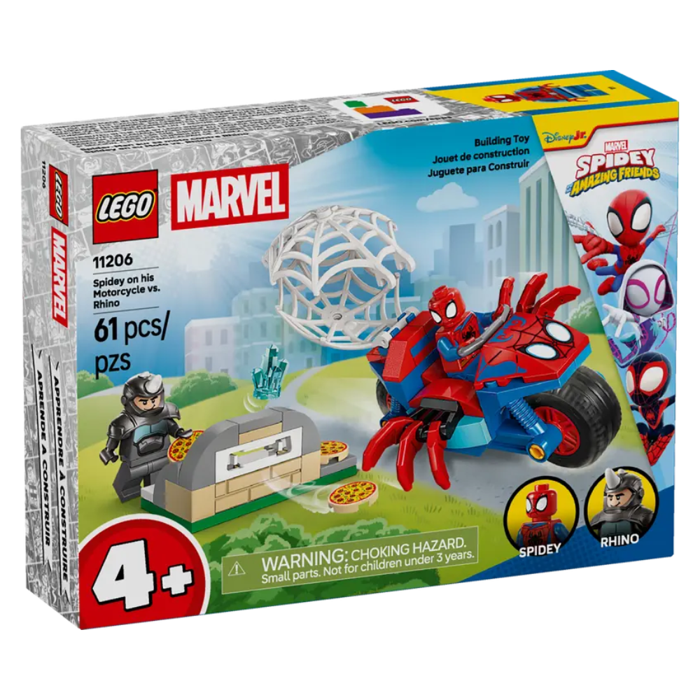LEGO 11206 Spidey on his Motorcycle VS. Rhino
