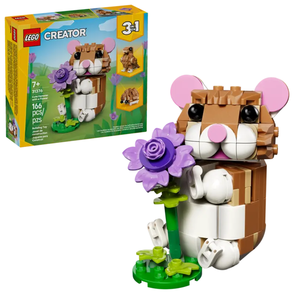 LEGO 31376 Cute Hamster with a Flower