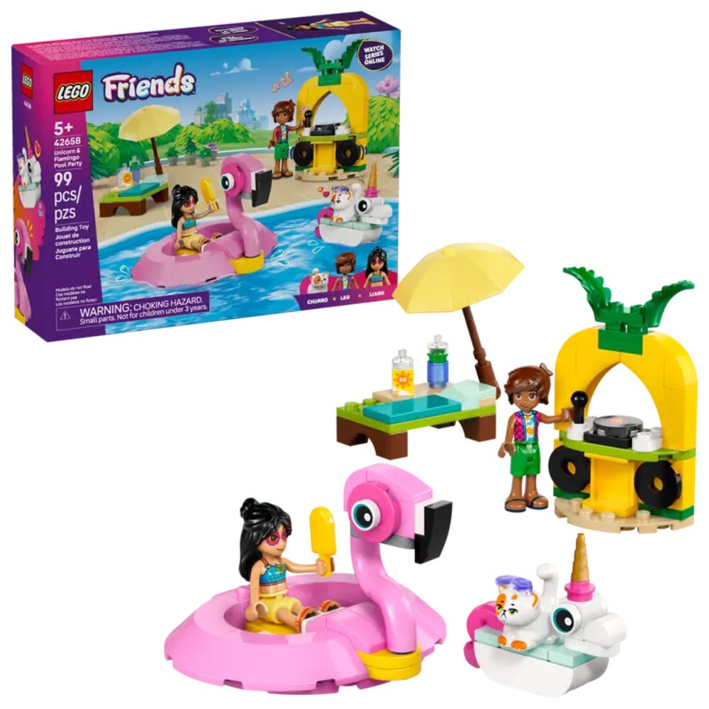 LEGO 42658 Unicorn & Flamingo Pool Party