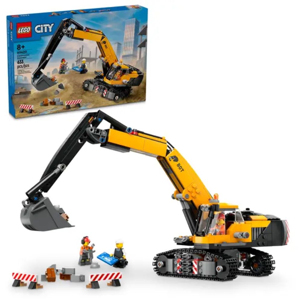 LEGO 60420 Yellow Construction Excavator
