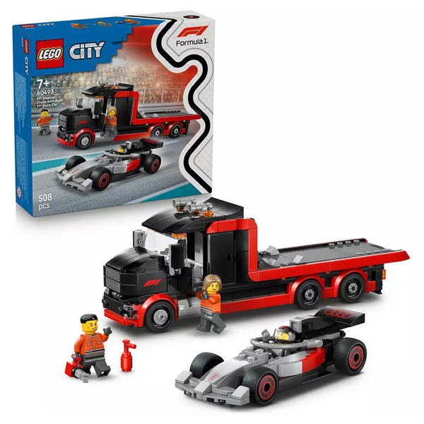 LEGO City F1 Display Truck with Audi F1 Race Car Toy 60493
