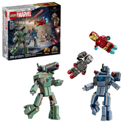 LEGO Marvel 76320 Iron Man War Machine vs Hammer Drones Set