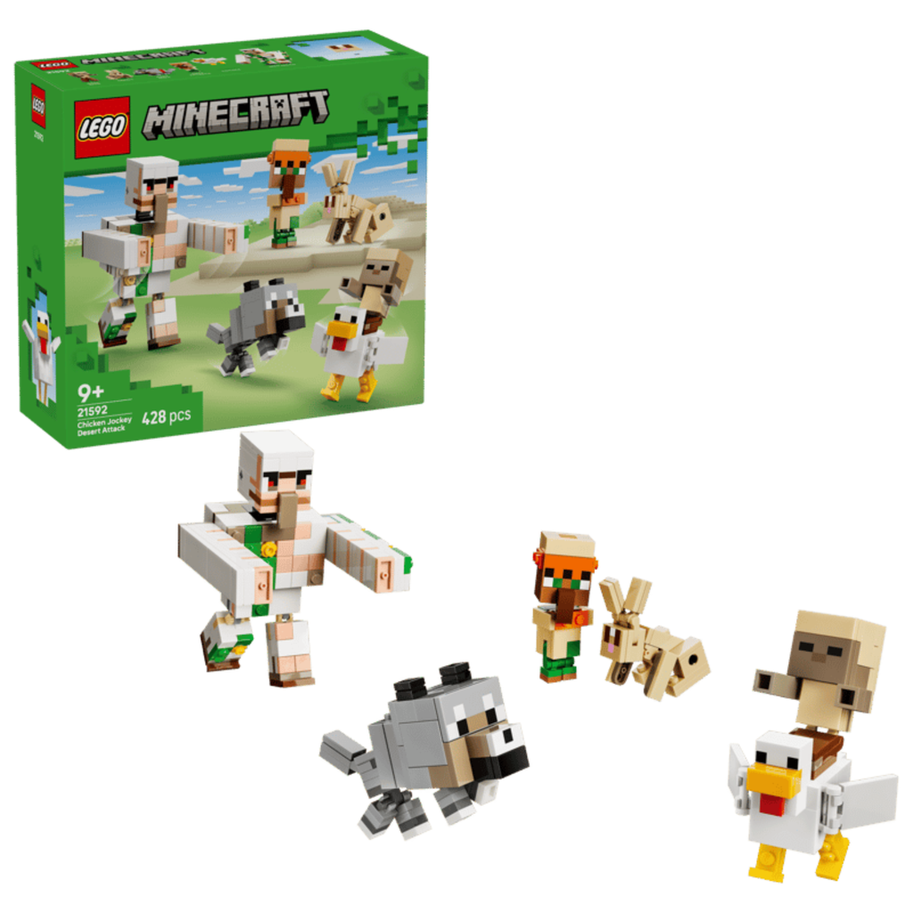 LEGO Minecraft 21592 Chicken Jockey Desert Attack Set