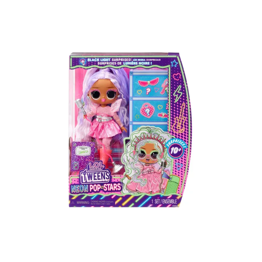 LOL Surprise! Tweens Neon Pop Stars Kitty K Fashion Doll