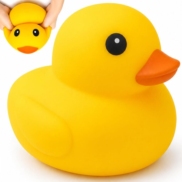 Jumbo Duck Squishy Toy – 14cm Soft & Squeezable Stress Relief Toy