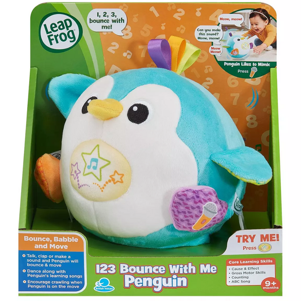 Leapfrog The 123 Bounce With Me Penguin Soft Toy