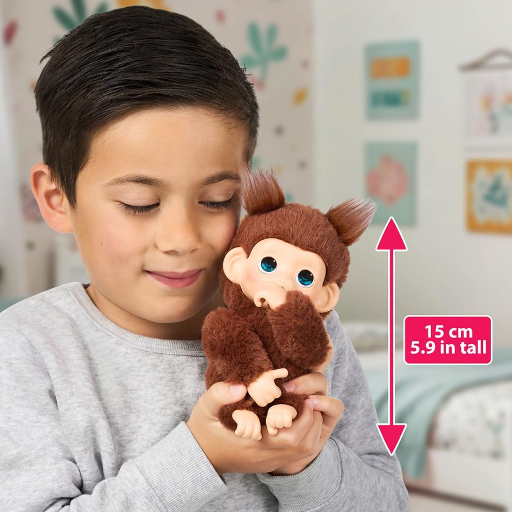 Mini Monkney Little Live Pets Baby Monkey Minis Chikki Cherry Interactive Pet Toy ...