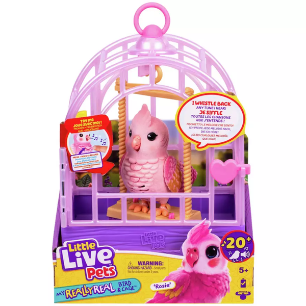 Little Live Pets My Really Real Bird & Cage - Rosie