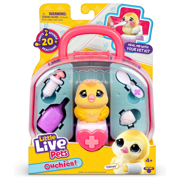 Little Live Pets Ouchies Vet Kit - Chirpy the Chick Interactive Toy