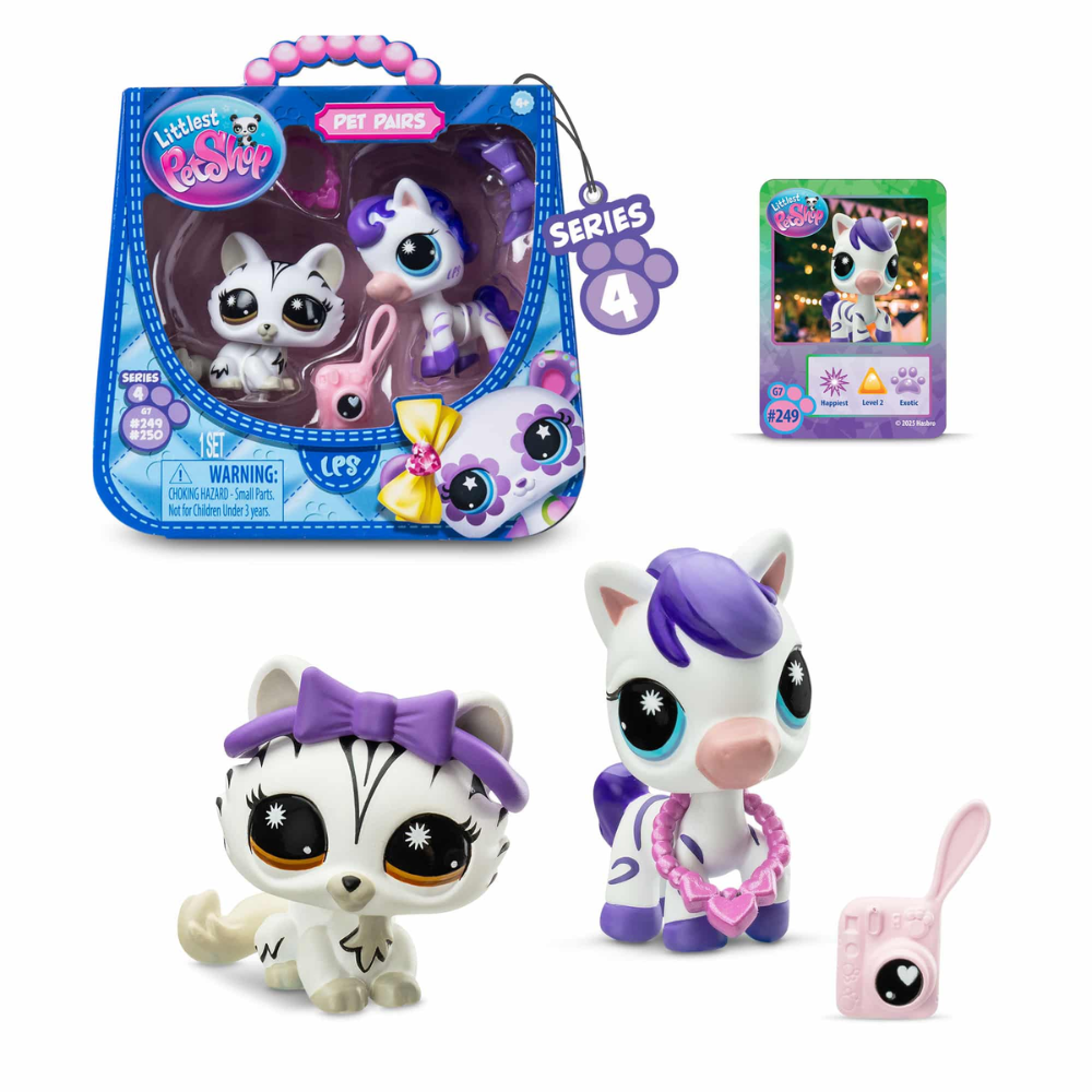 Littlest Pet Shop Series 4 Stylin Stripes Pet Pair