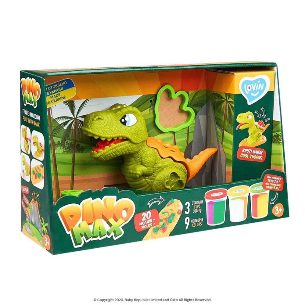 Lovin™ Dinosaur Modelling Dough Play Set