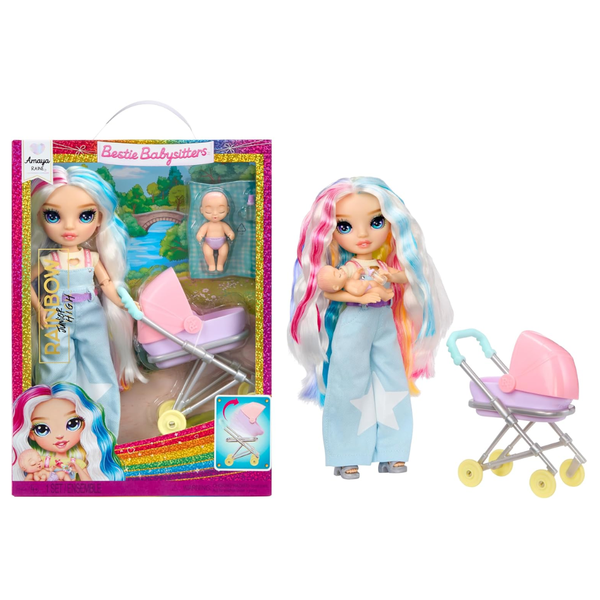 MGA Entertainment Rainbow High Jr High Bestie Babysitters Doll - Amaya Raine