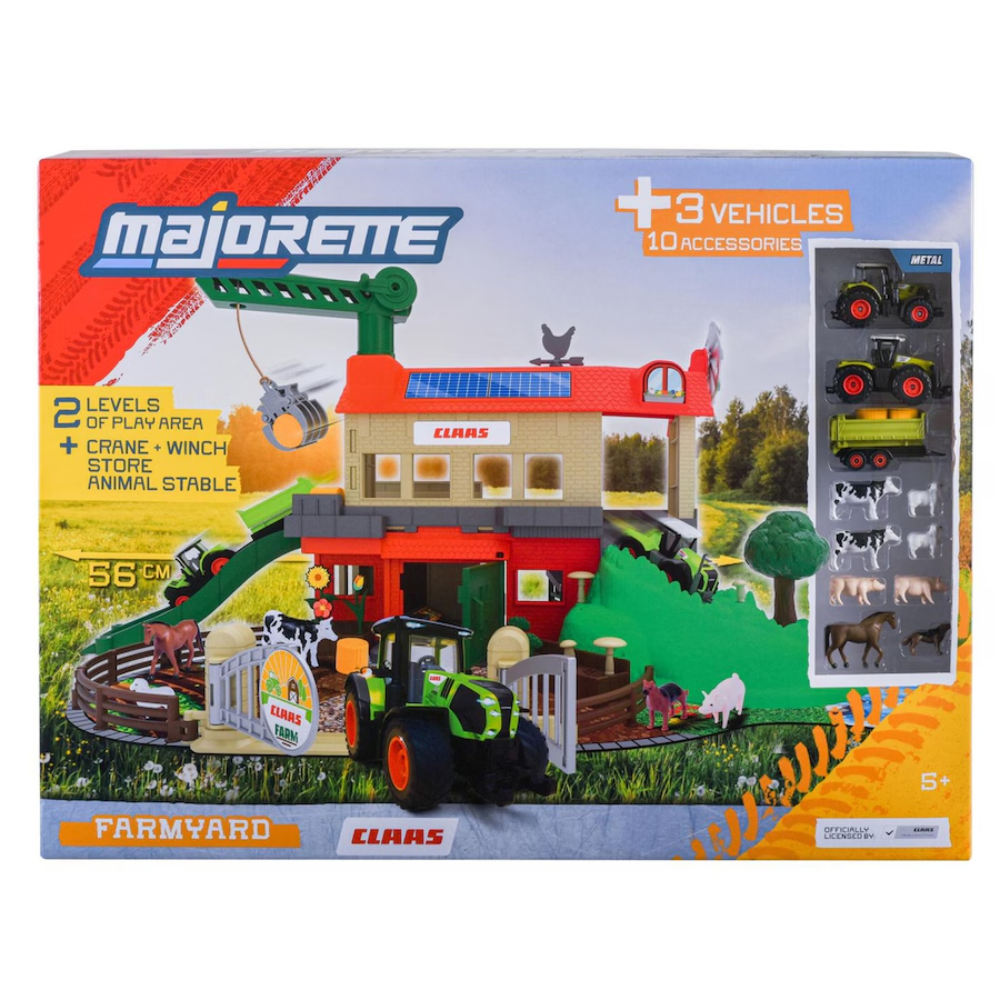Majorette Claas Farmyard +3 vehicles