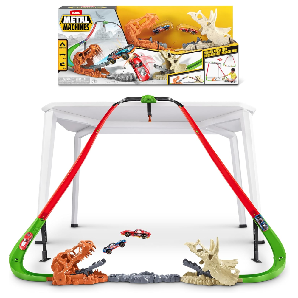 Metal Machines Smash and Crash Dino Playset by ZURU