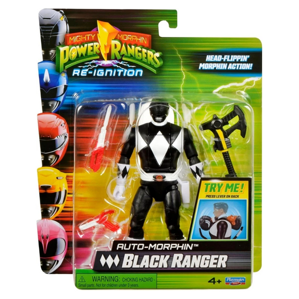 Mighty Morphin Power Rangers Re-Ignition Auto-Morphin Black Ranger