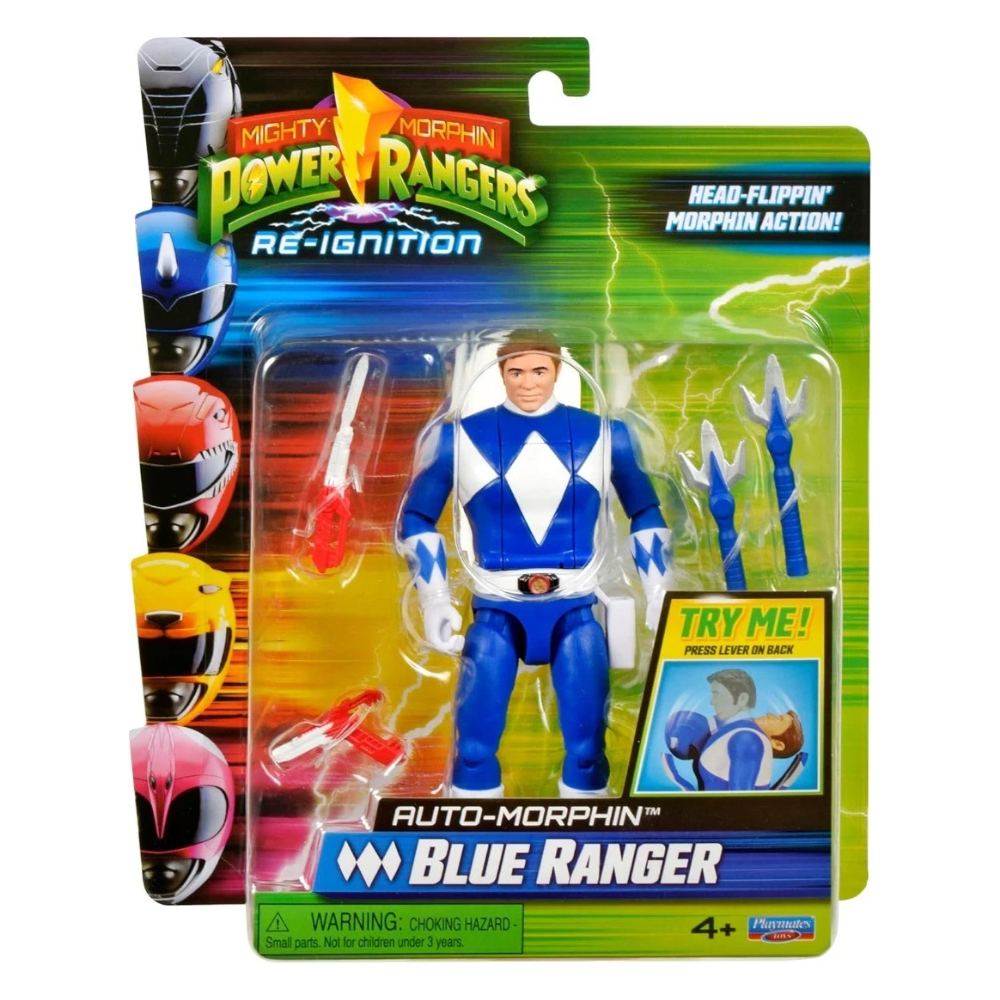 Mighty Morphin Power Rangers Re-Ignition Auto-Morphin Blue Ranger