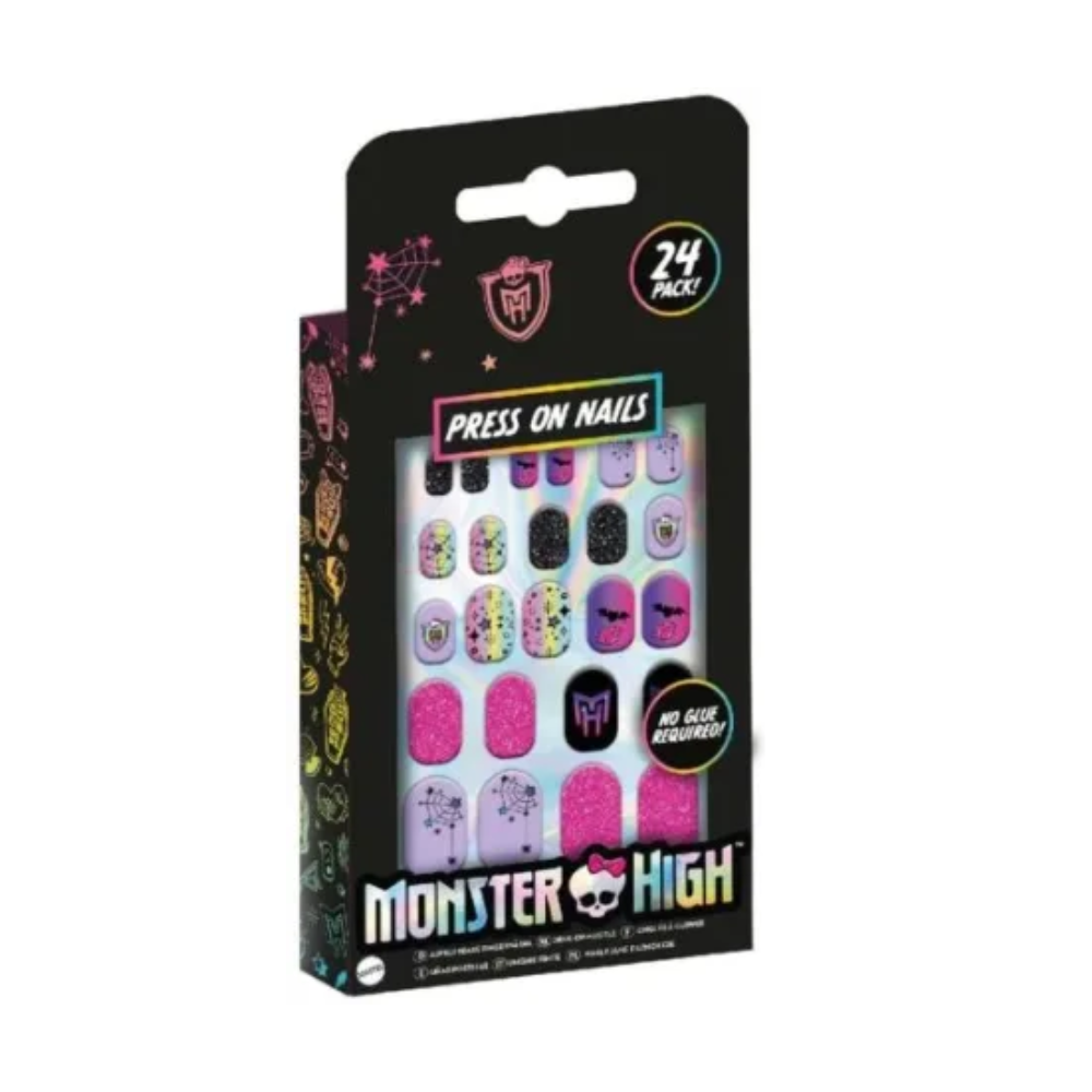 Monster High Press On Nails 24pc