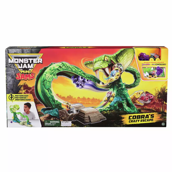 Monster Jam Mini Jams Cobra's Crazy Escape Playset