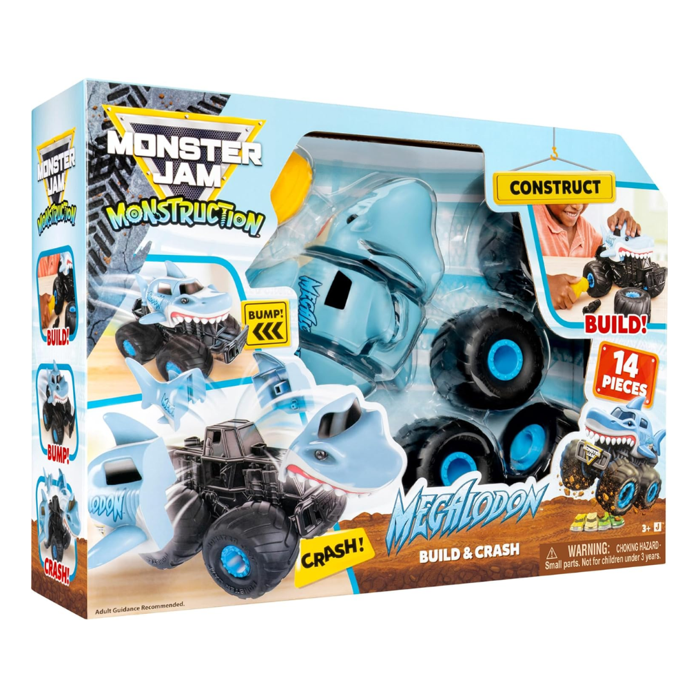 Monster Jam Monstruction Build & Crash Megalodon