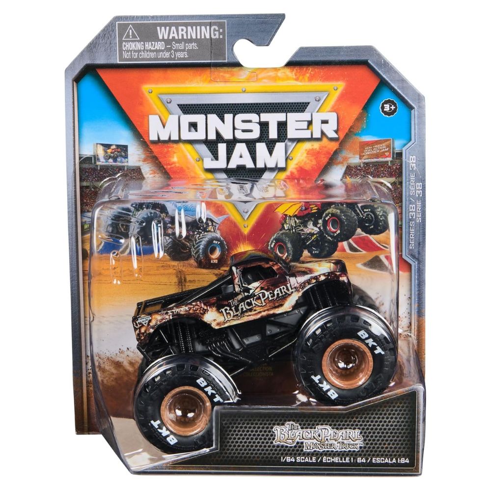 Monster Jam Series 38 The Black Pearl Die-Cast Vehicle 1:64 Scale