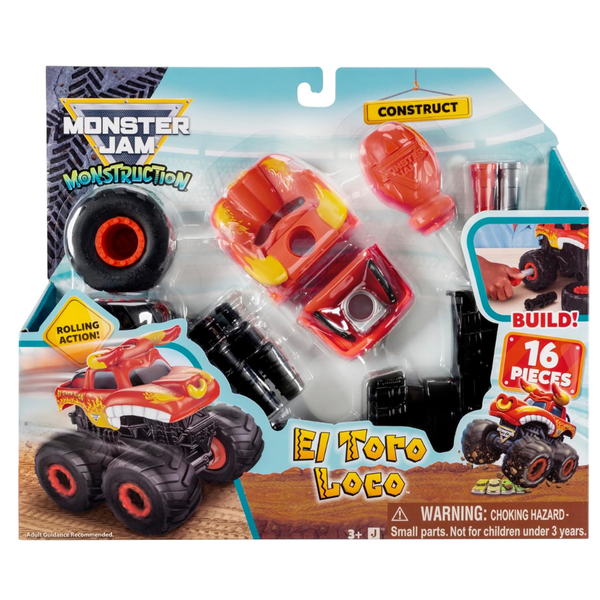 Monster Jam™ El Toro Loco™ Monstruction Truck - 5-Inch Buildable Vehicle